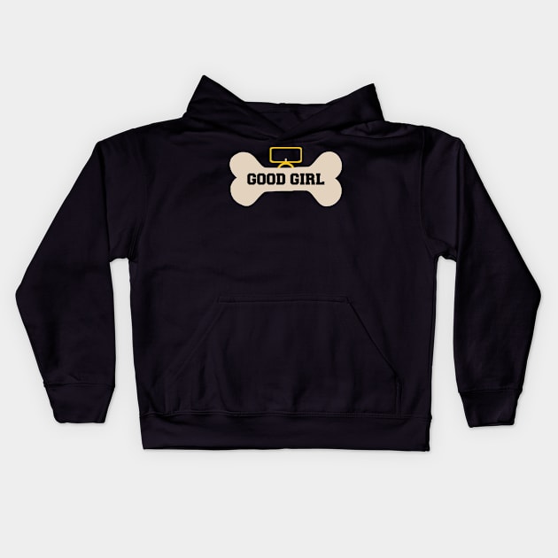 good girl bone collar Kids Hoodie by teamalphari